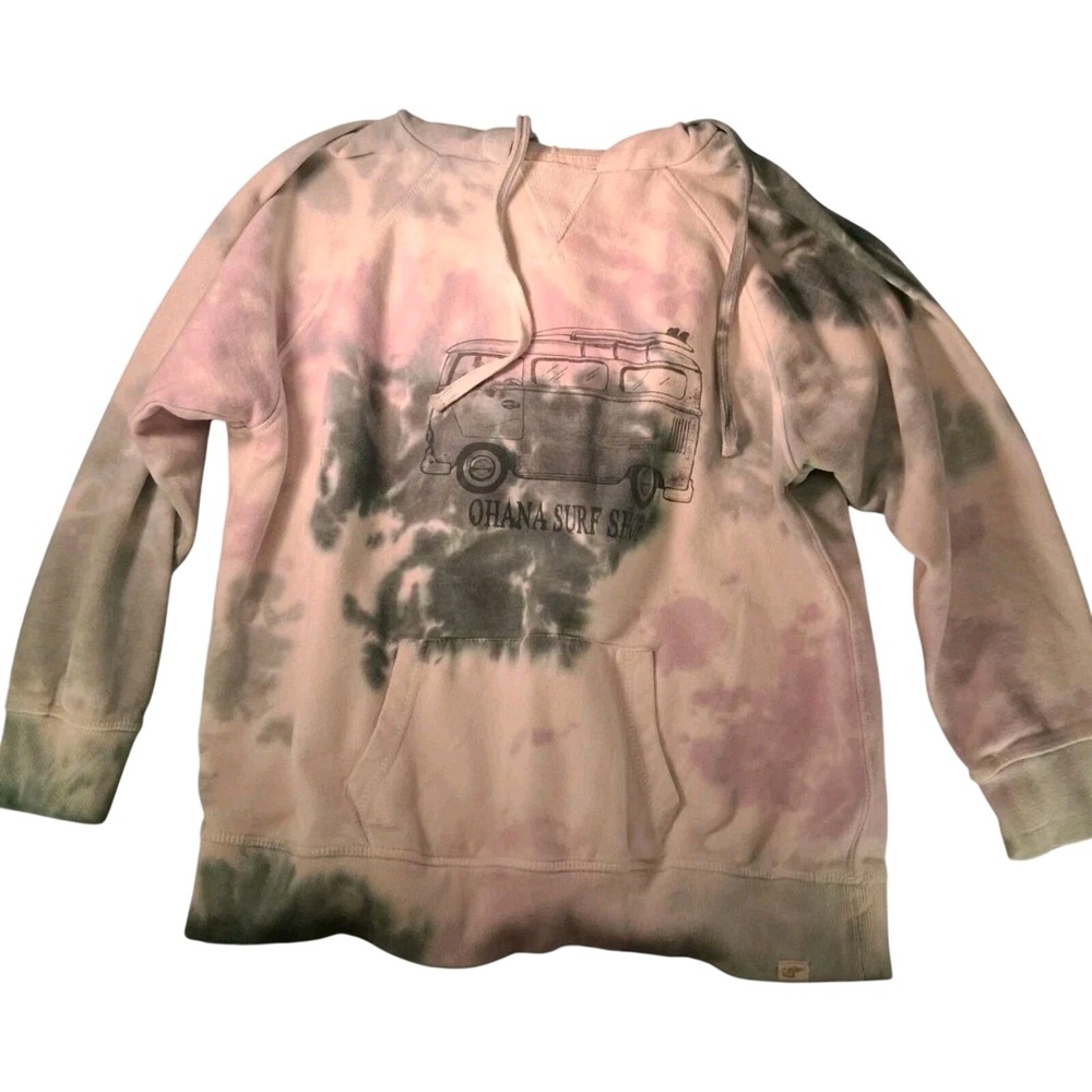 Blue 84 Ohana Surf Shop Stuart Fl Tie Dye Bambo Bus Jacket Coastal Hoodie XL